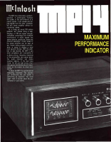 McIntosh MPI-4 - Brochure 